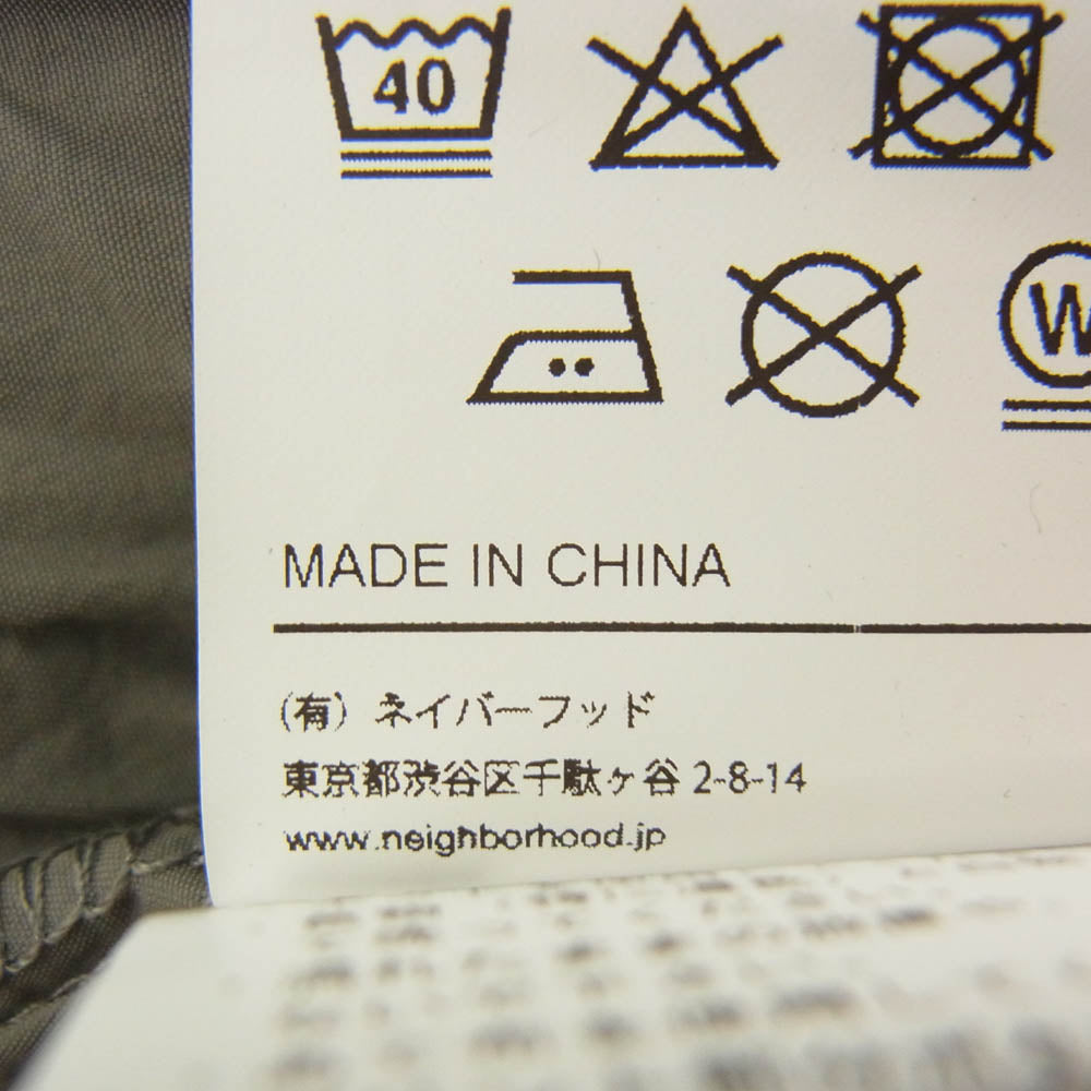 NEIGHBORHOOD ネイバーフッド 231BWNH-SHM01 SRL . SHELTECH SHIRT SS ナイロン 半袖 シャツ グレー系 L【美品】【中古】