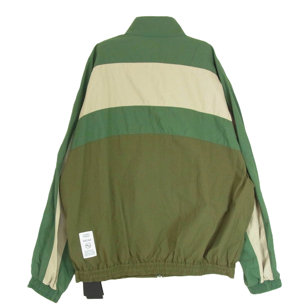 NEIGHBORHOOD ネイバーフッド 222AQNH-JKM01 TRACK PANELLED JACKET トラック パネルド ジャケット カーキ系 L【美品】【中古】