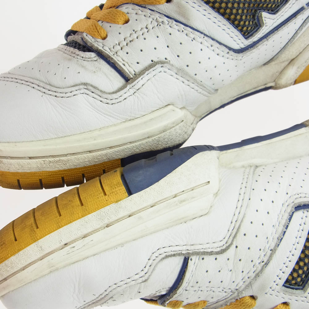 NEW BALANCE ニューバランス BB650RX1 × Aime? Leon Dore エメ レオン ドレ 650R ハイカットスニーカー ホワイト系 ネイビー系 25cm【中古】