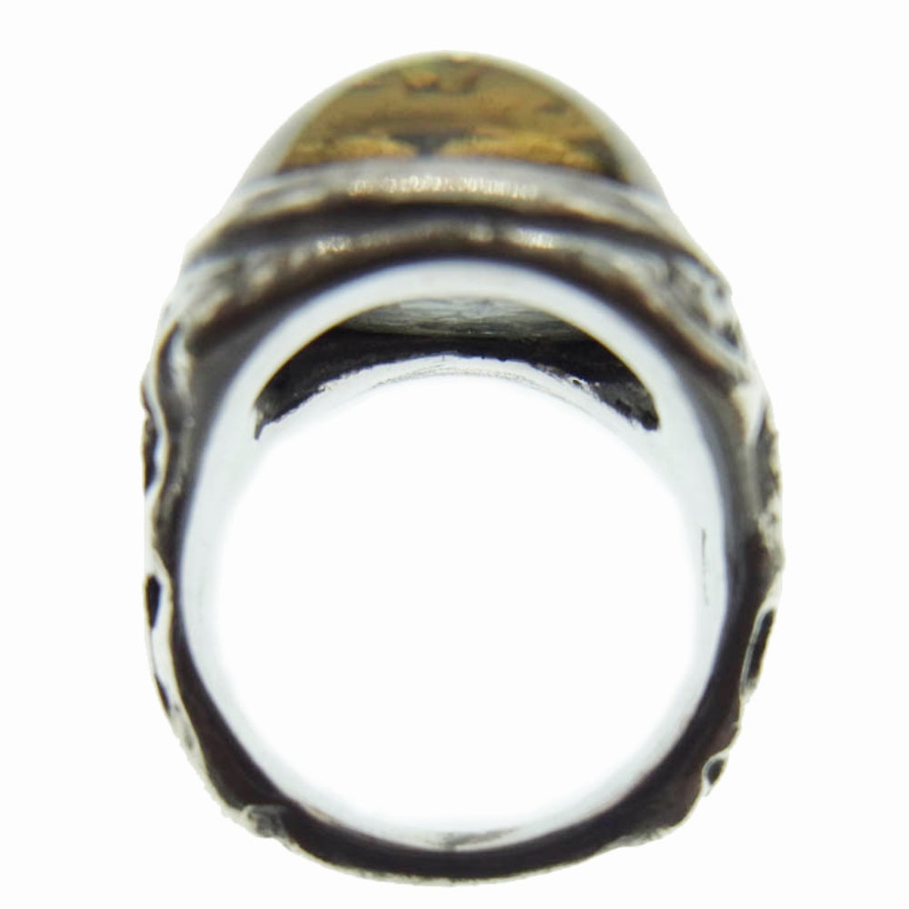 ALEX STREETER アレックスストリーター 10周年記念 Angel Heart Ring ギャラクシー エンジェルハート リング シルバー系 14.5号【中古】