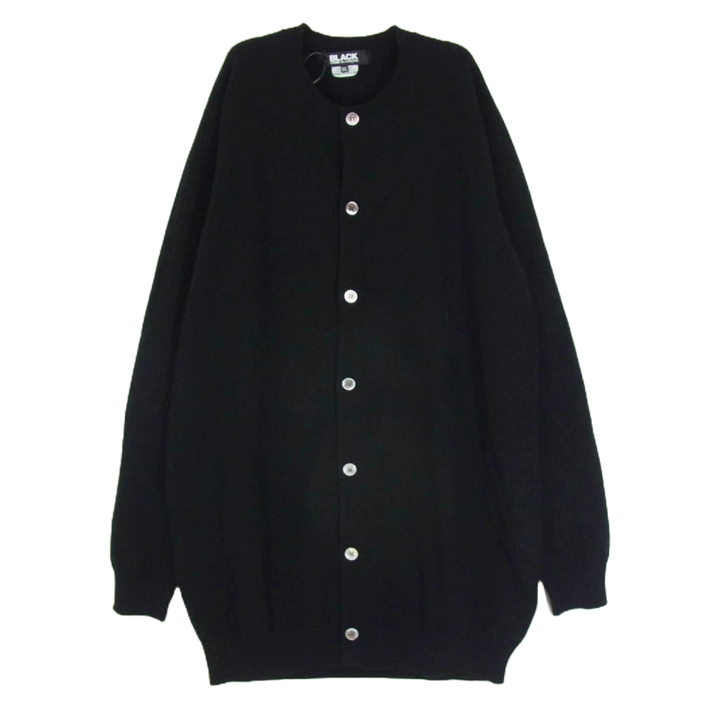 BLACK COMME des GARCONS ブラックコムデギャルソン 24AW 1N-N001 Long Cardigan ロング カーディガン ブラック系 XXL【中古】