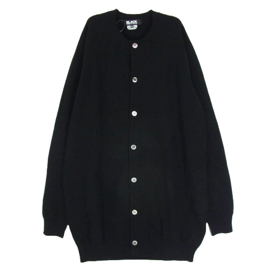BLACK COMME des GARCONS ブラックコムデギャルソン 24AW 1N-N001 Long Cardigan ロング カーディガン ブラック系 XXL【中古】
