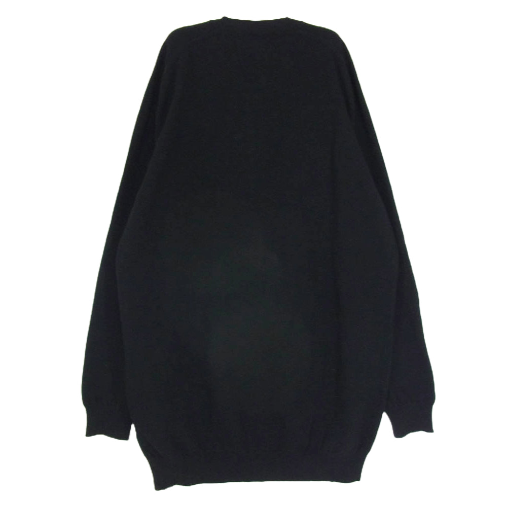 BLACK COMME des GARCONS ブラックコムデギャルソン 24AW 1N-N001 Long Cardigan ロング カーディガン ブラック系 XXL【中古】