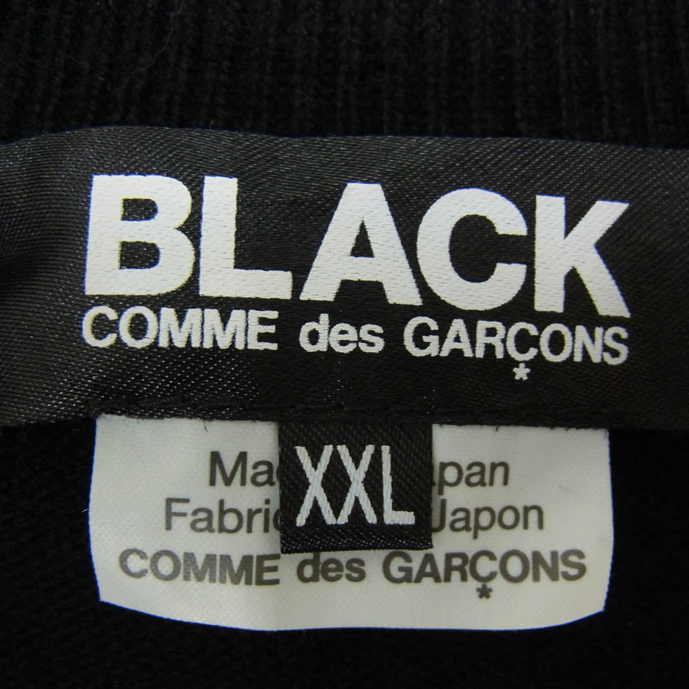 BLACK COMME des GARCONS ブラックコムデギャルソン 24AW 1N-N001 Long Cardigan ロング カーディガン ブラック系 XXL【中古】