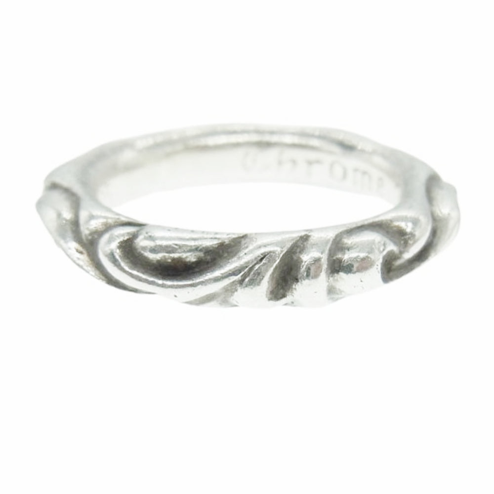 CHROME HEARTS クロムハーツ（原本無） SCRL BAND スクロール バンド リング シルバー系 18.5号【中古】