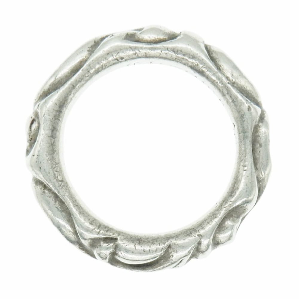 CHROME HEARTS クロムハーツ（原本無） SCRL BAND スクロール バンド リング シルバー系 18.5号【中古】