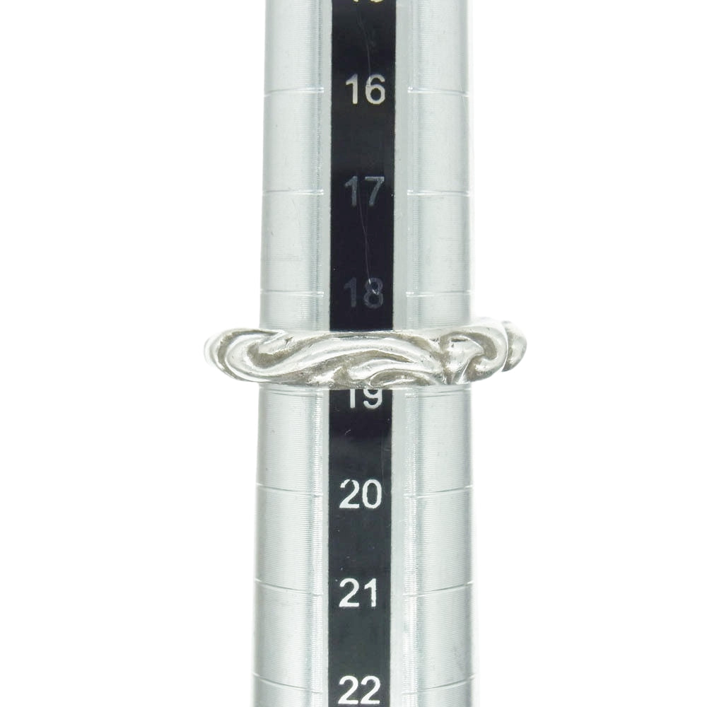CHROME HEARTS クロムハーツ（原本無） SCRL BAND スクロール バンド リング シルバー系 18.5号【中古】