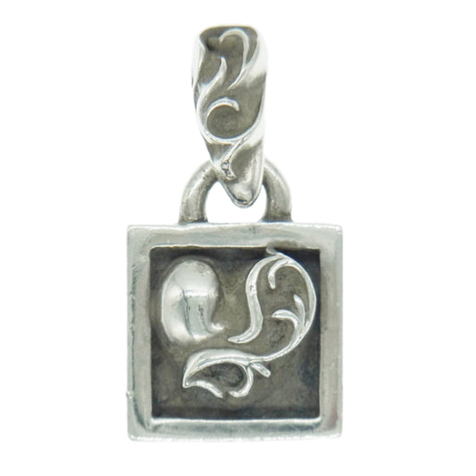 CHROME HEARTS クロムハーツ（原本無） FRAMED HEART フレームドハート チャーム ペンダントトップ シルバー系【中古】