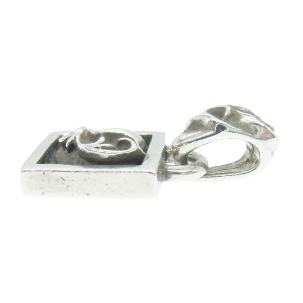 CHROME HEARTS クロムハーツ（原本無） FRAMED HEART フレームドハート チャーム ペンダントトップ シルバー系【中古】