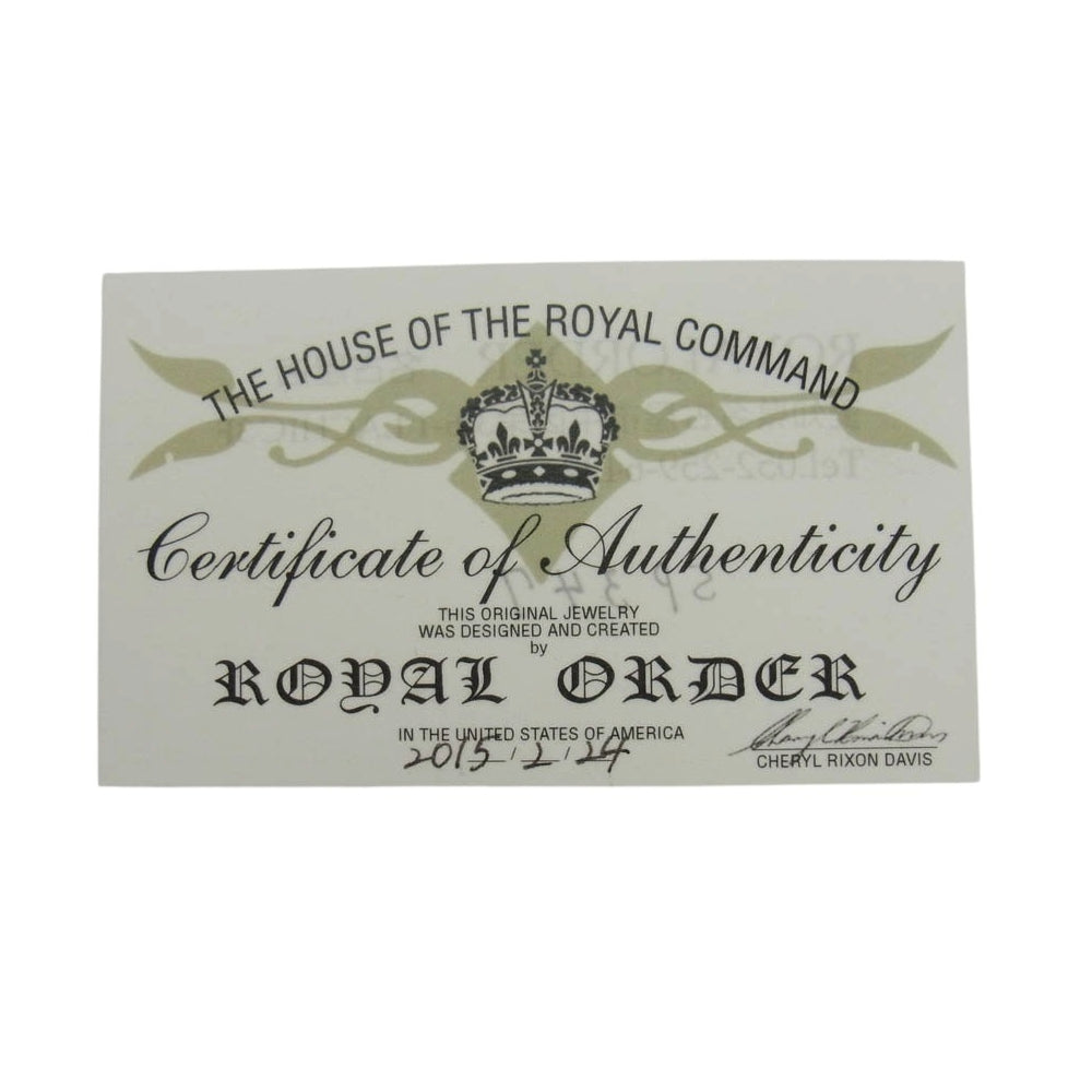 ROYAL ORDER ロイヤルオーダー HEART FRAME ハート フレーム ペンダントトップ シルバー系【中古】