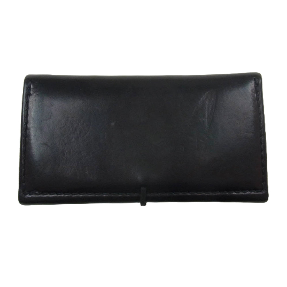 goro's ゴローズ SADDLE LEATHER コンチョ付き サドル レザー ウォレット ブラック系【中古】