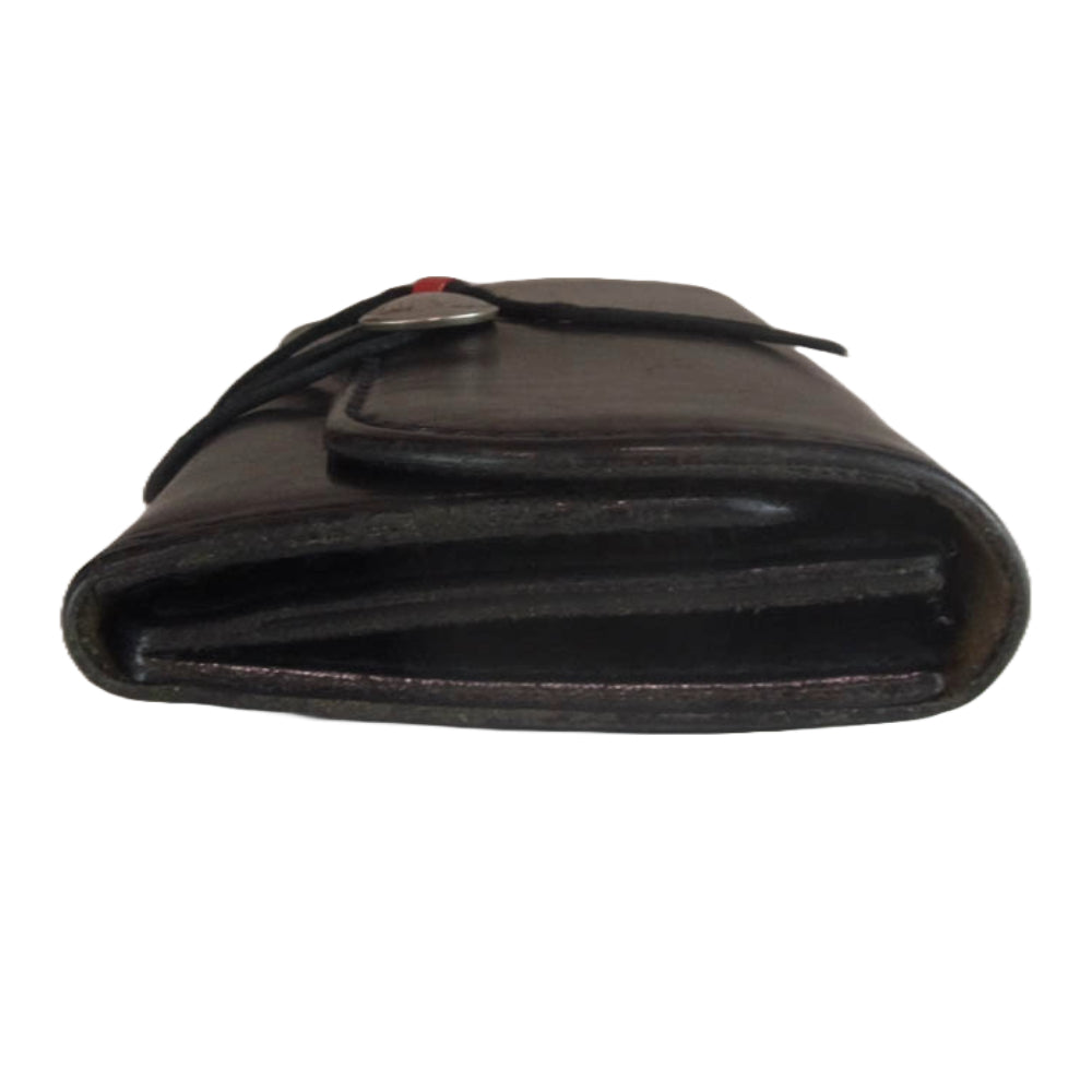 goro's ゴローズ SADDLE LEATHER コンチョ付き サドル レザー ウォレット ブラック系【中古】
