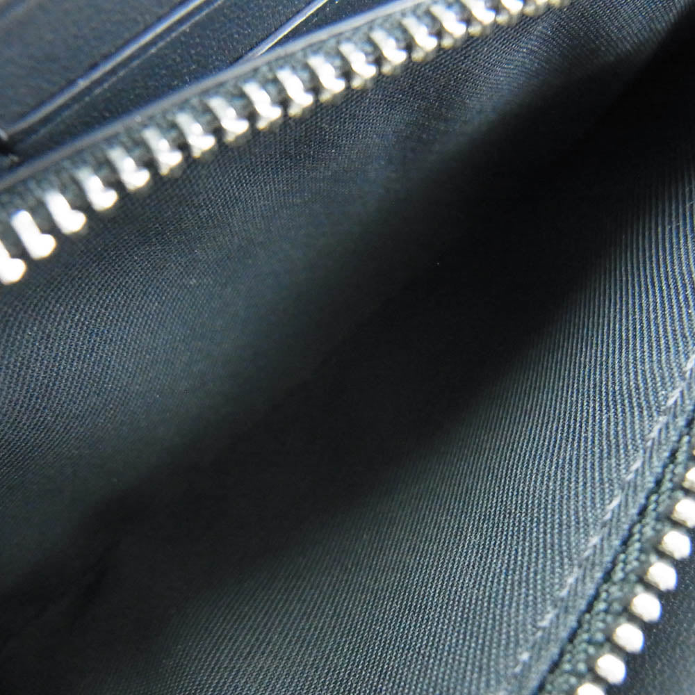 COACH コーチ C4451SVQVE LONG ZIP AROUND WALLET ウォーターフォール ストラップ付き ラウンドジップ 長財布 ライトブルー系【美品】【中古】