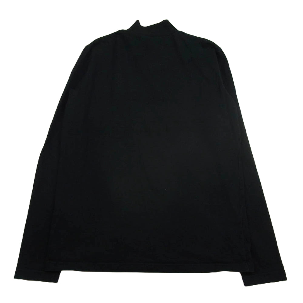 JOHN LAWRENCE SULLIVAN ジョンローレンスサリバン JLS-05-04 LOGO JACQUARD HI-NECK TOP ロゴプリント タートルネック 長袖カットソー ブラック系 L【中古】
