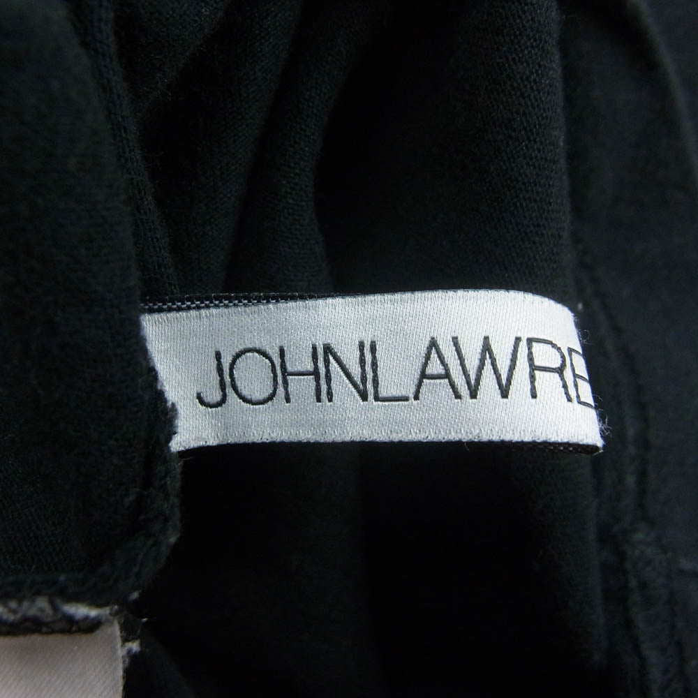 JOHN LAWRENCE SULLIVAN ジョンローレンスサリバン JLS-05-04 LOGO JACQUARD HI-NECK TOP ロゴプリント タートルネック 長袖カットソー ブラック系 L【中古】