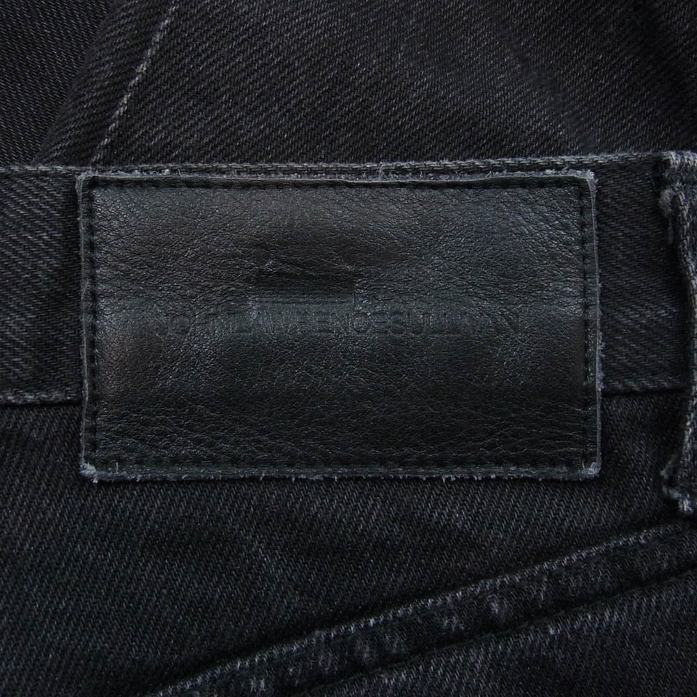 JOHN LAWRENCE SULLIVAN ジョンローレンスサリバン JLS-02-10 RIGID DENIM STRAIGHT PANTS ブラック系 44【中古】