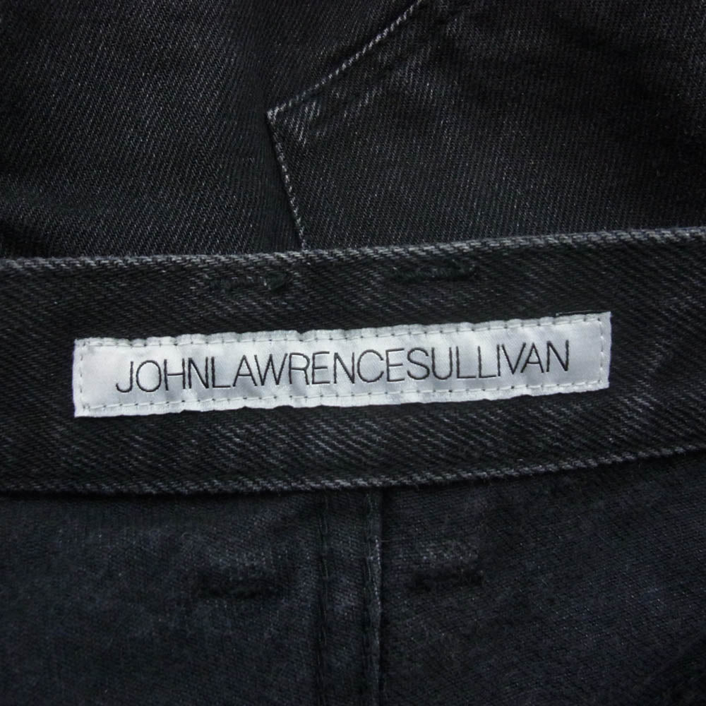 JOHN LAWRENCE SULLIVAN ジョンローレンスサリバン JLS-02-10 RIGID DENIM STRAIGHT PANTS ブラック系 44【中古】