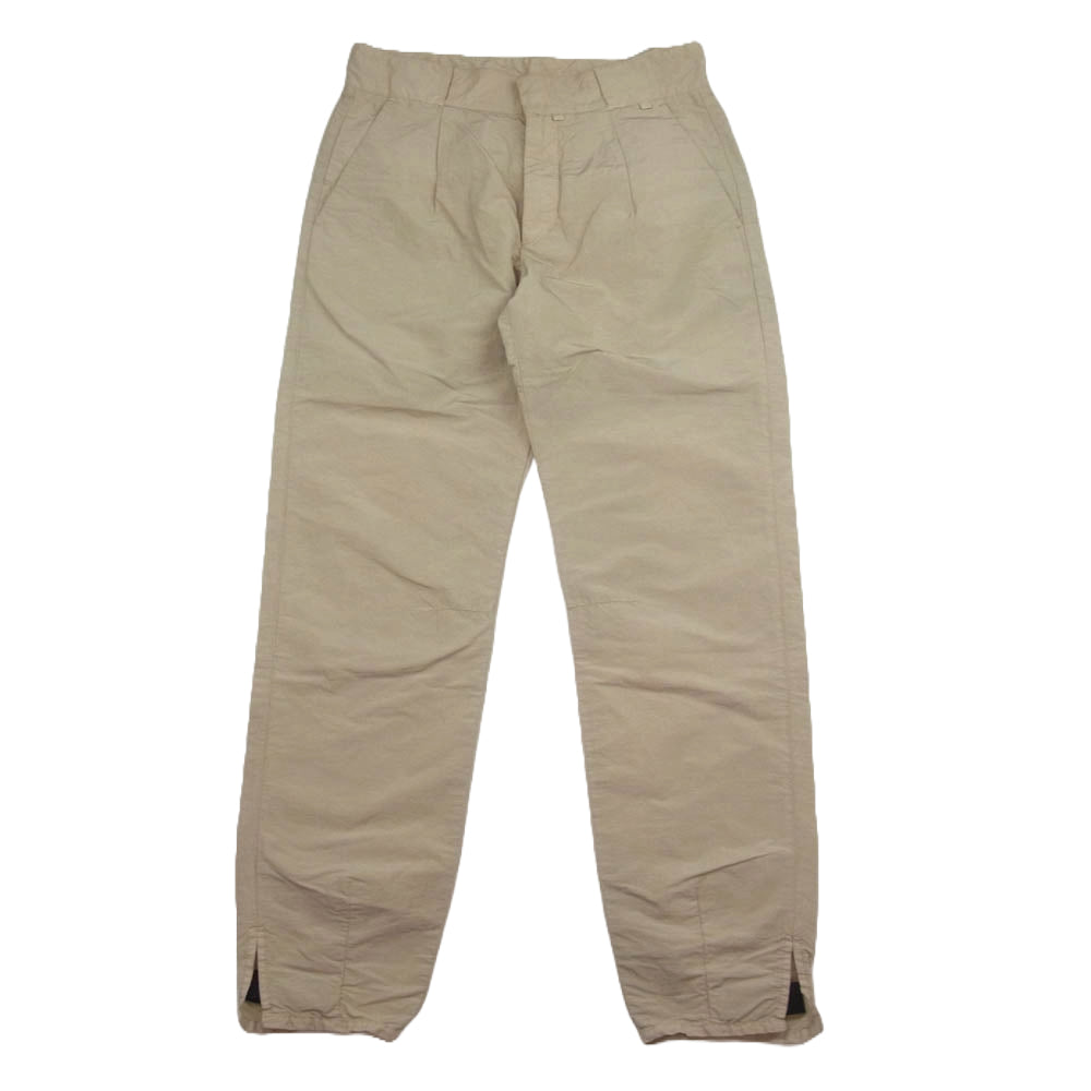 アリクス 裾スリット コットンナイロン 1タック テーパード パンツ ベージュ系 46【中古】