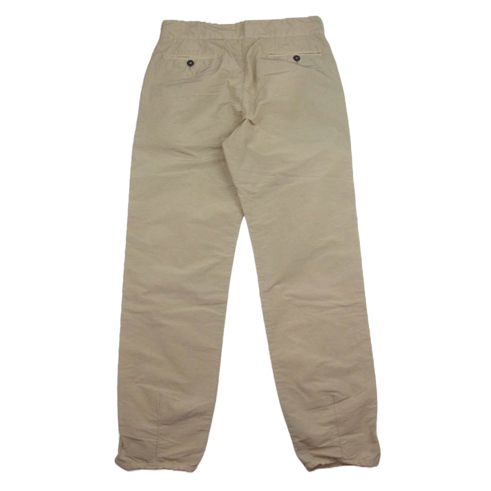 アリクス 裾スリット コットンナイロン 1タック テーパード パンツ ベージュ系 46【中古】