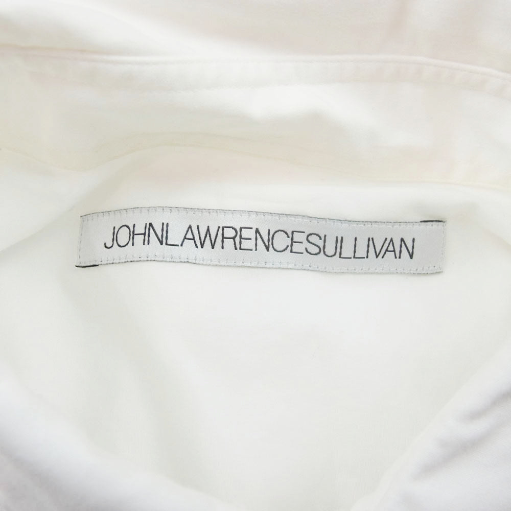 JOHN LAWRENCE SULLIVAN ジョンローレンスサリバン 3B005-0221-22 WRINKLE PRINT SHIRT フロントプリント 長袖シャツ ホワイト系 44【中古】