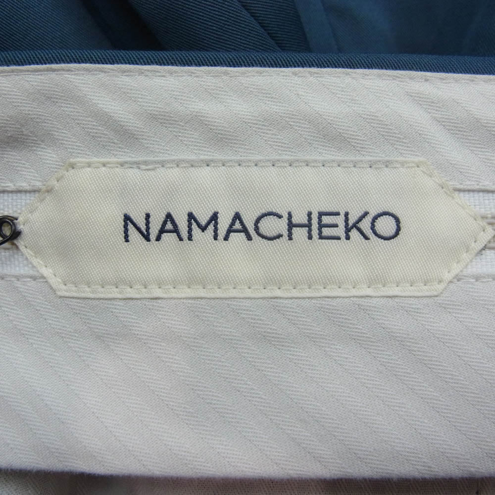 ナマチェコ TUUWA TROUSERS スラックス パンツ ネイビー系 XS【中古】