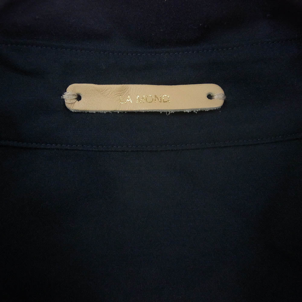 LAMOND. ラモンド LM-S-038 WIDE SHIRTS 半袖 ワイドシャツ ネイビー系 4【中古】