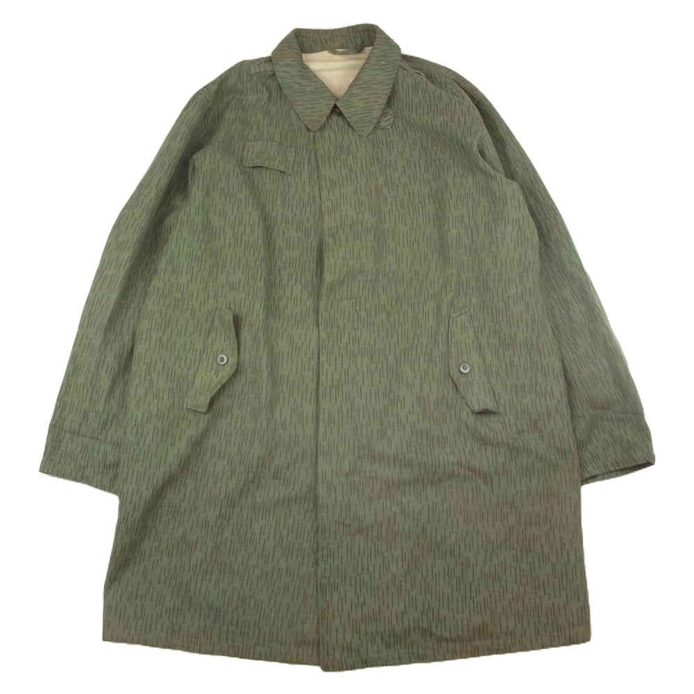 ミリタリー チェコ軍 M-60 レインドロップカモ フィールドコート バックポケット カーキ系【中古】