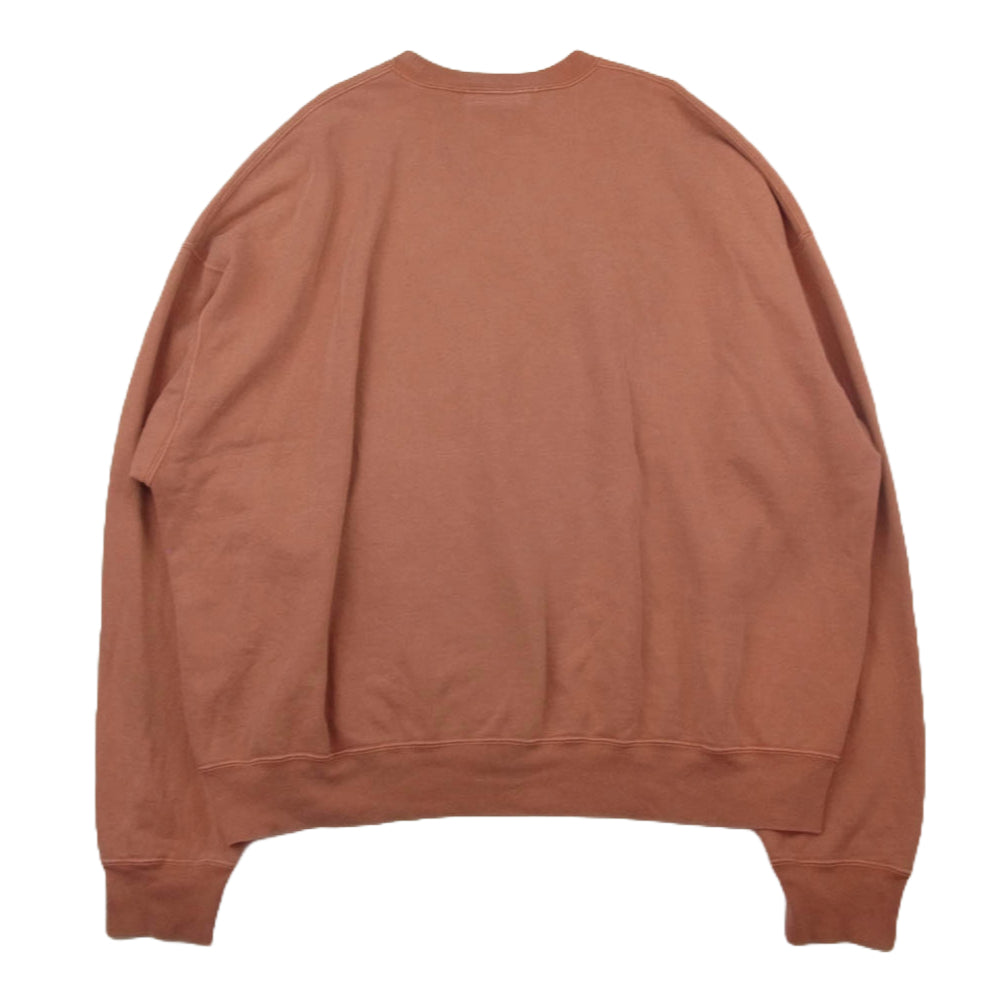 REMI RELIEF レミレリーフ ワイドシルエット スウェット トレーナー オレンジ系 L【中古】