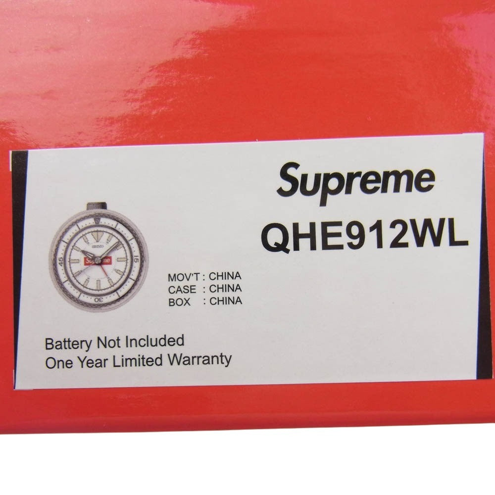 Supreme シュプリーム 25SS QHE912WL Seiko Mai Alarm Clock セイコー アラーム 時計 ホワイト系【新古品】【未使用】【中古】