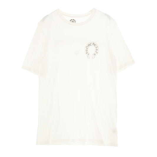 CHROME HEARTS クロムハーツ（原本無） CH T-SHRT ホースシュー バックスクロールラベル プリントTシャツ 半袖カットソー ホワイト系 M【中古】