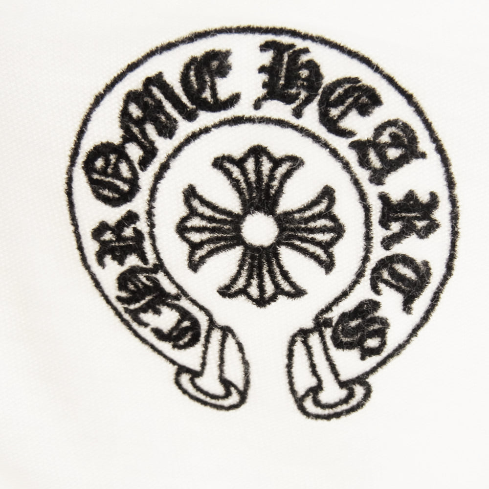 CHROME HEARTS クロムハーツ（原本無） CH T-SHRT ホースシュー バックスクロールラベル プリントTシャツ 半袖カットソー ホワイト系 M【中古】