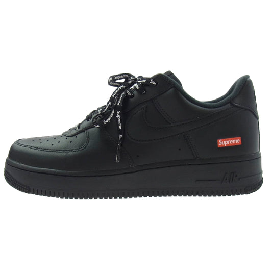NIKE ナイキ CU9225-001 Supreme Air Force 1 Low Black シュプリーム エア フォース ロー ブラック ブラック系 26.5cm【美品】【中古】