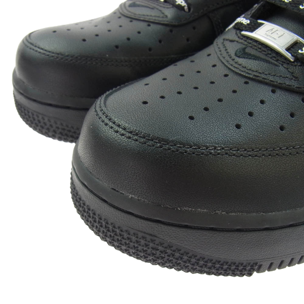 NIKE ナイキ CU9225-001 Supreme Air Force 1 Low Black シュプリーム エア フォース ロー ブラック ブラック系 26.5cm【美品】【中古】