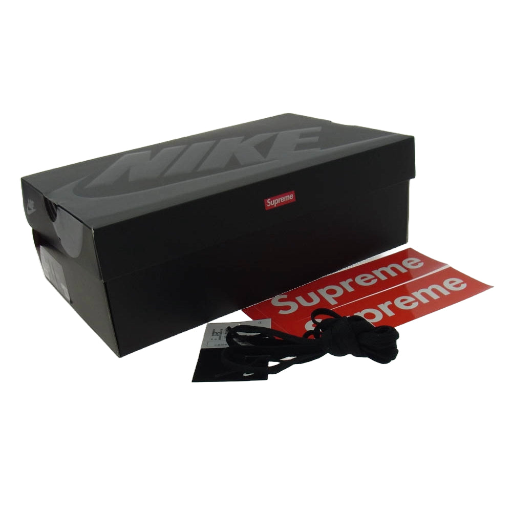 NIKE ナイキ CU9225-001 Supreme Air Force 1 Low Black シュプリーム エア フォース ロー ブラック ブラック系 26.5cm【美品】【中古】