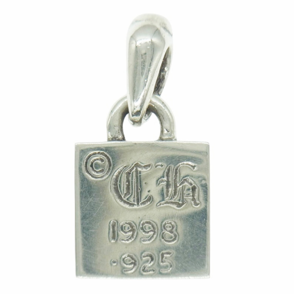 CHROME HEARTS クロムハーツ（原本有） FRAMED CH PLUS 1DIA フレームドCHプラスチャーム 1ダイヤ ペンダントトップ シルバー系【中古】