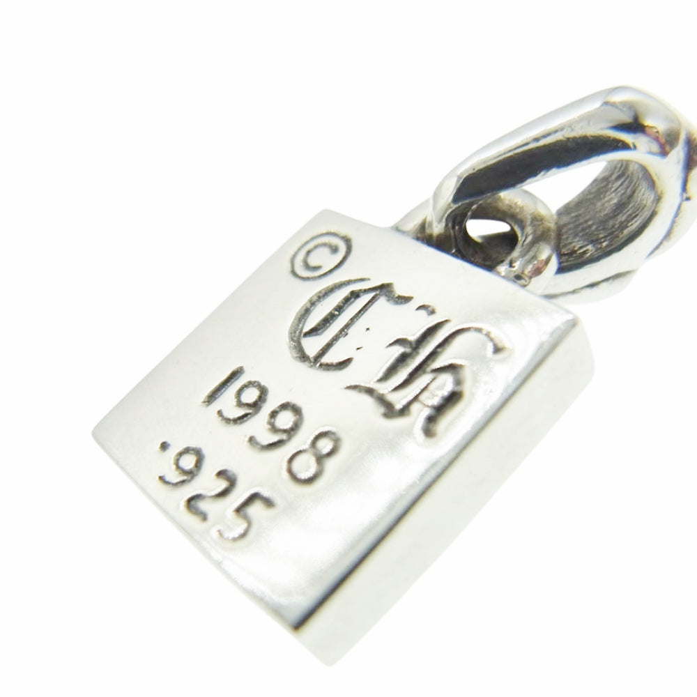 CHROME HEARTS クロムハーツ（原本有） FRAMED CH PLUS 1DIA フレームドCHプラスチャーム 1ダイヤ ペンダントトップ シルバー系【中古】