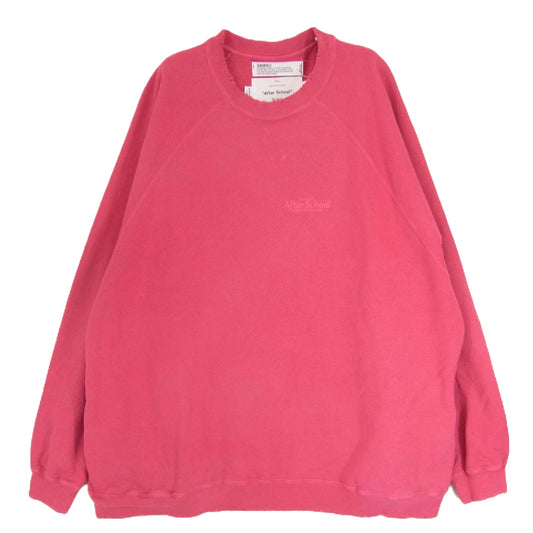 ダイリク 22AW C-3 After School Water-repellent Pullover Sweater アフタースクール プルオーバー スウェット レッド系 L【中古】