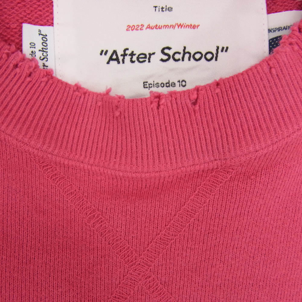 ダイリク 22AW C-3 After School Water-repellent Pullover Sweater アフタースクール プルオーバー スウェット レッド系 L【中古】