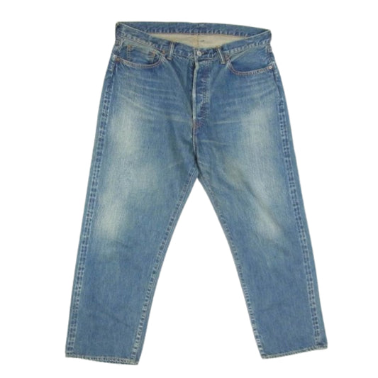 A.PRESSE アプレッセ 24AW AP-4002 Washed Denim Wide Pants ウォッシュ加工 デニム ワイド パンツ インディゴブルー系 36【中古】