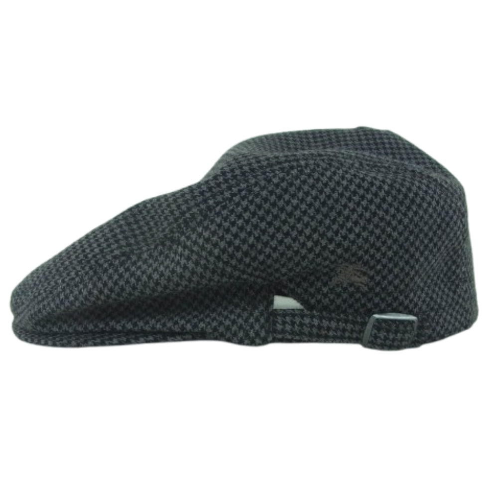 BURBERRY BLACK LABEL バーバリーブラックレーベル BKC52-310-07 千鳥格子 ハンチング キャップ 帽子 グレー系 ブラック系 サイズ表記なし【中古】