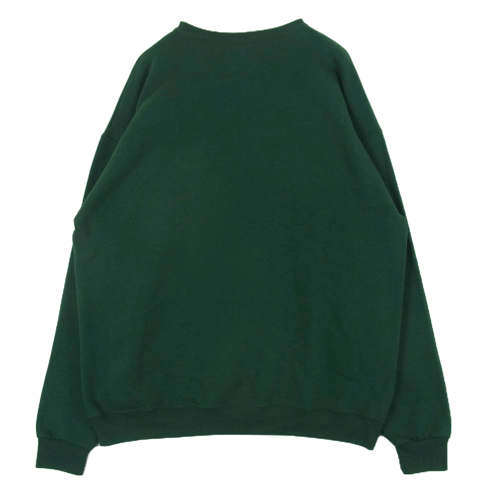WACKO MARIA ワコマリア SB-WM-SS04 SUPERBAD CREW NECK SWEAT SHIRT TYPE 4 クルーネック トレーナー スウェット シャツ グリーン系 ダークグリーン系 XL【中古】