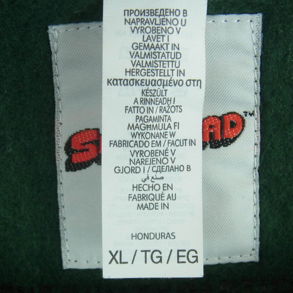 WACKO MARIA ワコマリア SB-WM-SS04 SUPERBAD CREW NECK SWEAT SHIRT TYPE 4 クルーネック トレーナー スウェット シャツ グリーン系 ダークグリーン系 XL【中古】