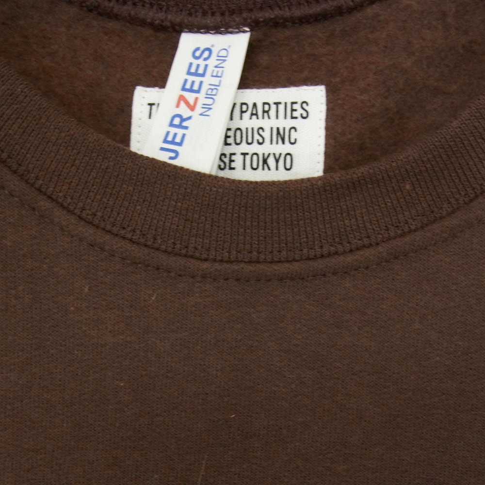 WACKO MARIA ワコマリア 23AW BLUE NOTE CREW NECK SWEAT SHIRT ブルーノート プリント スウェット トレーナー ブラウン系 XL【中古】