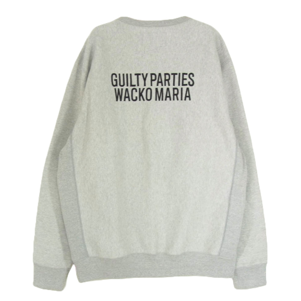 WACKO MARIA ワコマリア GP-C0001-BLANKLINE-BOB BUDSPOOL 舐達麻 APHRODITE GANG アフロディーテ ギャング トレーナー スウェット シャツ グレー系 XL【中古】