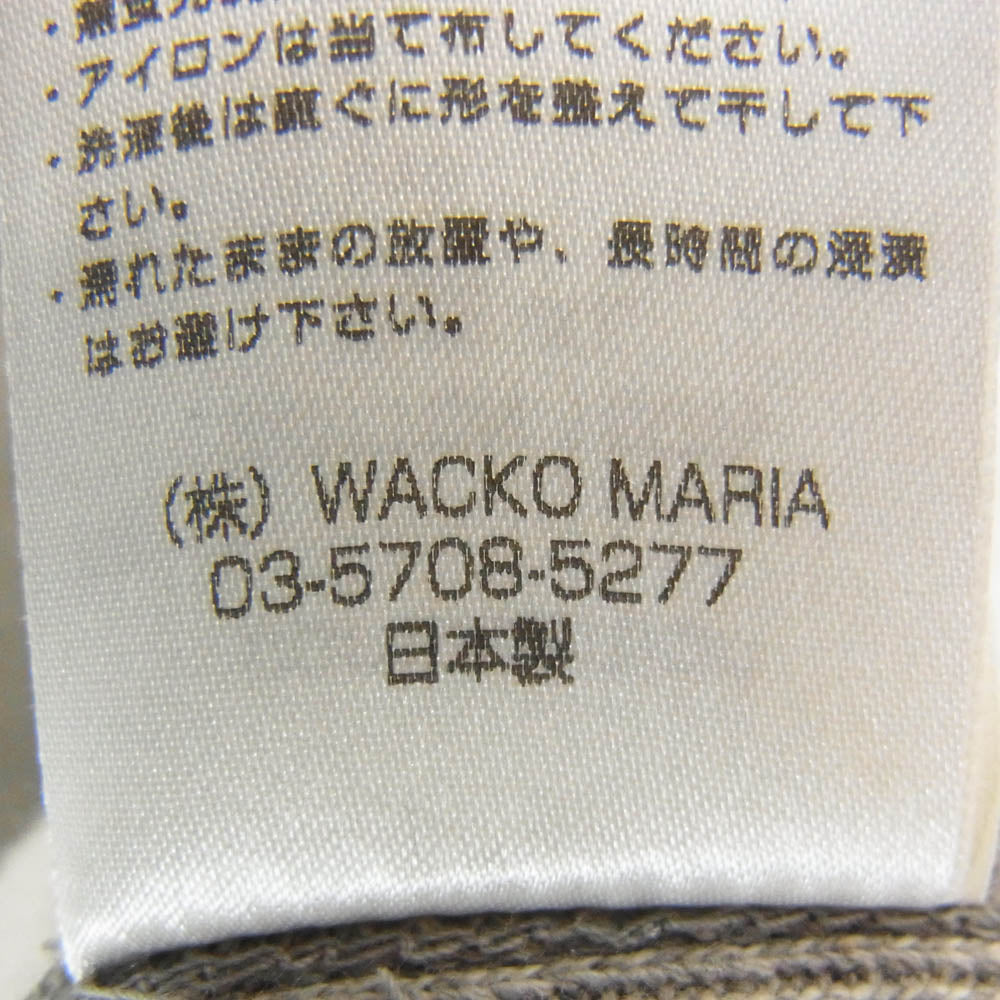 WACKO MARIA ワコマリア GP-C0001-BLANKLINE-BOB BUDSPOOL 舐達麻 APHRODITE GANG アフロディーテ ギャング トレーナー スウェット シャツ グレー系 XL【中古】