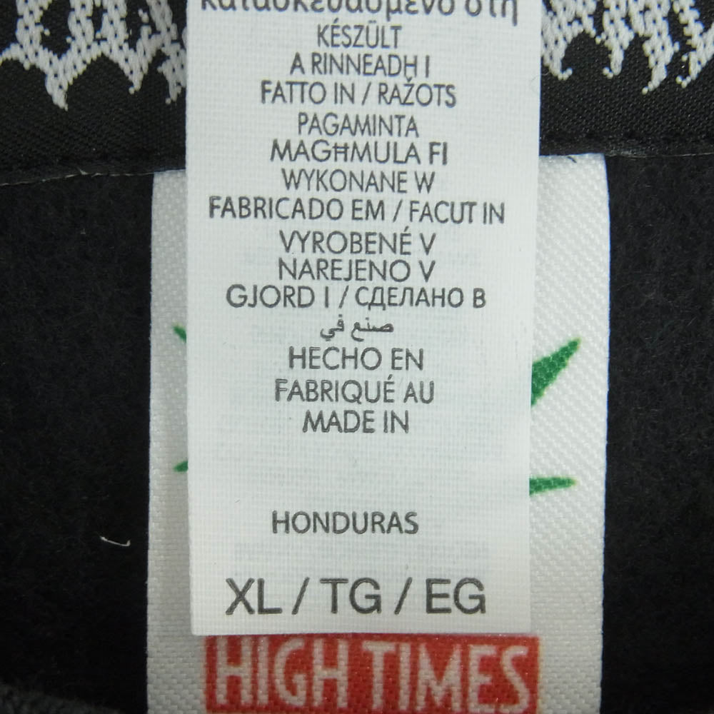 WACKO MARIA ワコマリア NMD-HIGHTIMES-WM-SS01 舐達磨 CREW NECK SWEAT SHIRT マリファナ クルーネック スウェット シャツ ブラック系 XL【新古品】【未使用】【中古】