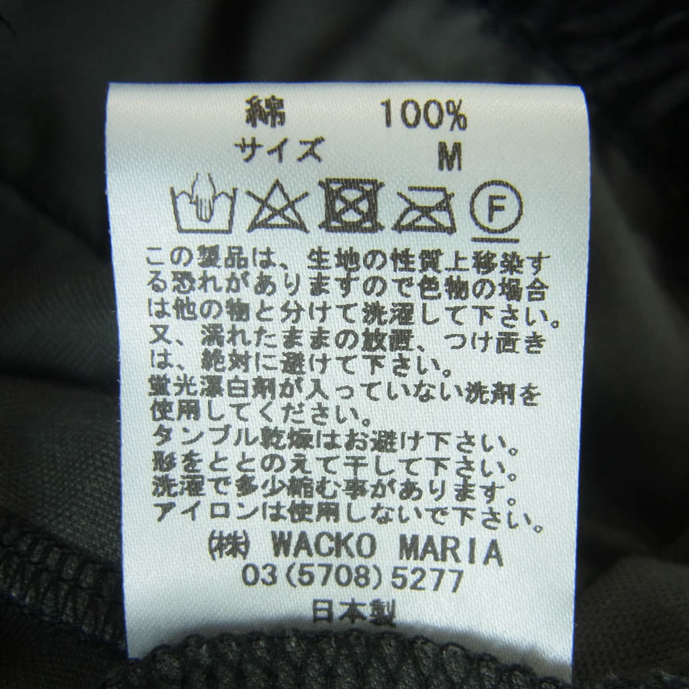 WACKO MARIA ワコマリア LEOPARD VELVET PANTS レオパード ベルベッド パンツ ブラック系 ダークグレー系 M【中古】