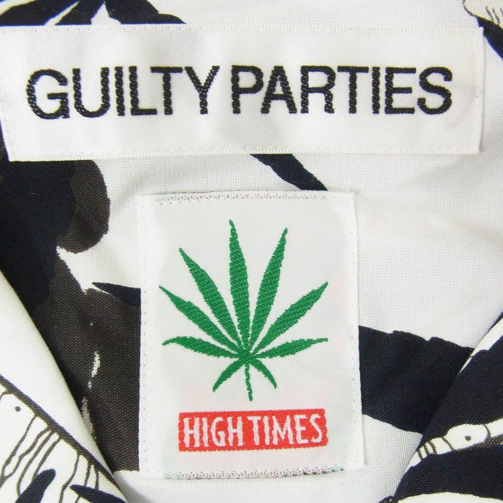 WACKO MARIA ワコマリア × HIGHTIMES ハイタイムズ 24SS HIGHTIMES-WM-HI06 S/S HAWAIIAN SHIRT TYPE-2 ハワイアン アロハ シャツ ホワイト系 M【新古品】【未使用】【中古】