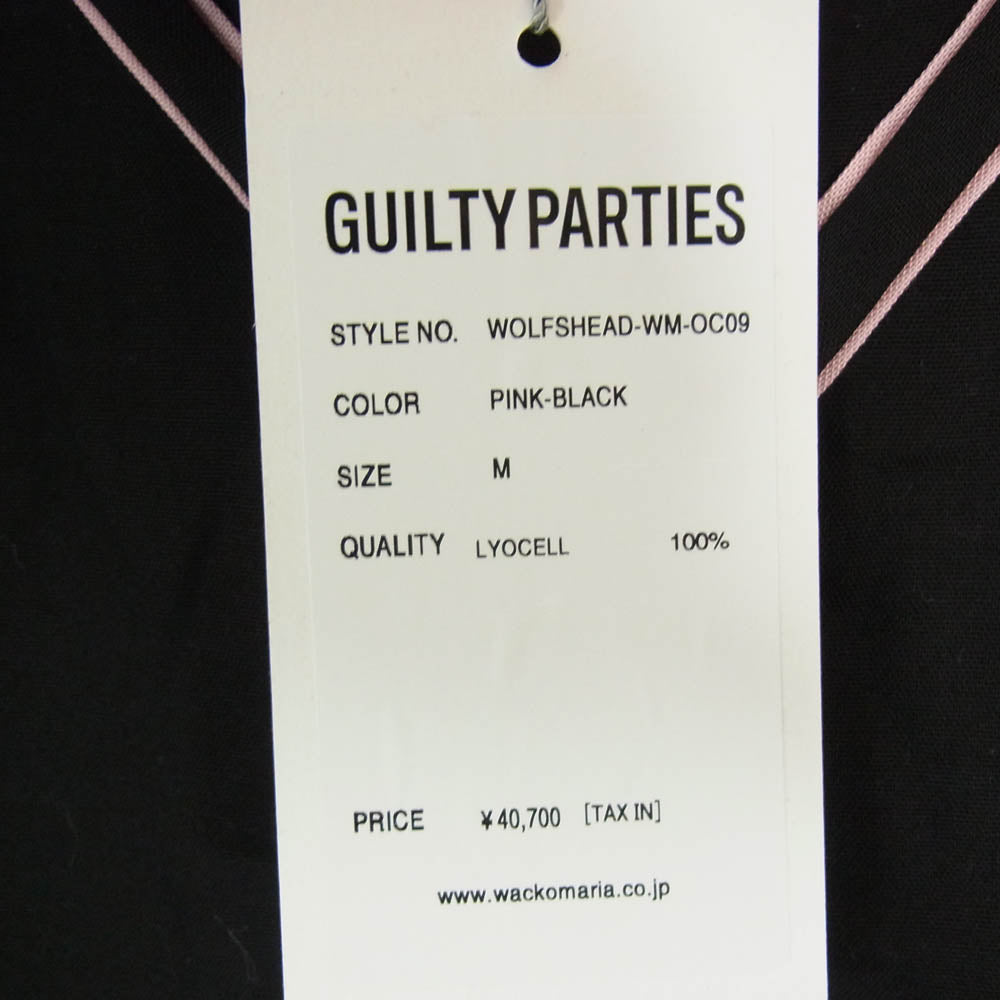 WACKO MARIA ワコマリア ×WOLF'S HEAD ウルフルズヘッド 24SS WOLFSHEAD-WM-OC09 50'S SHIRT S/S -TYPE 3 ハワイアン アロハ シャツ ブラック系 M【新古品】【未使用】【中古】