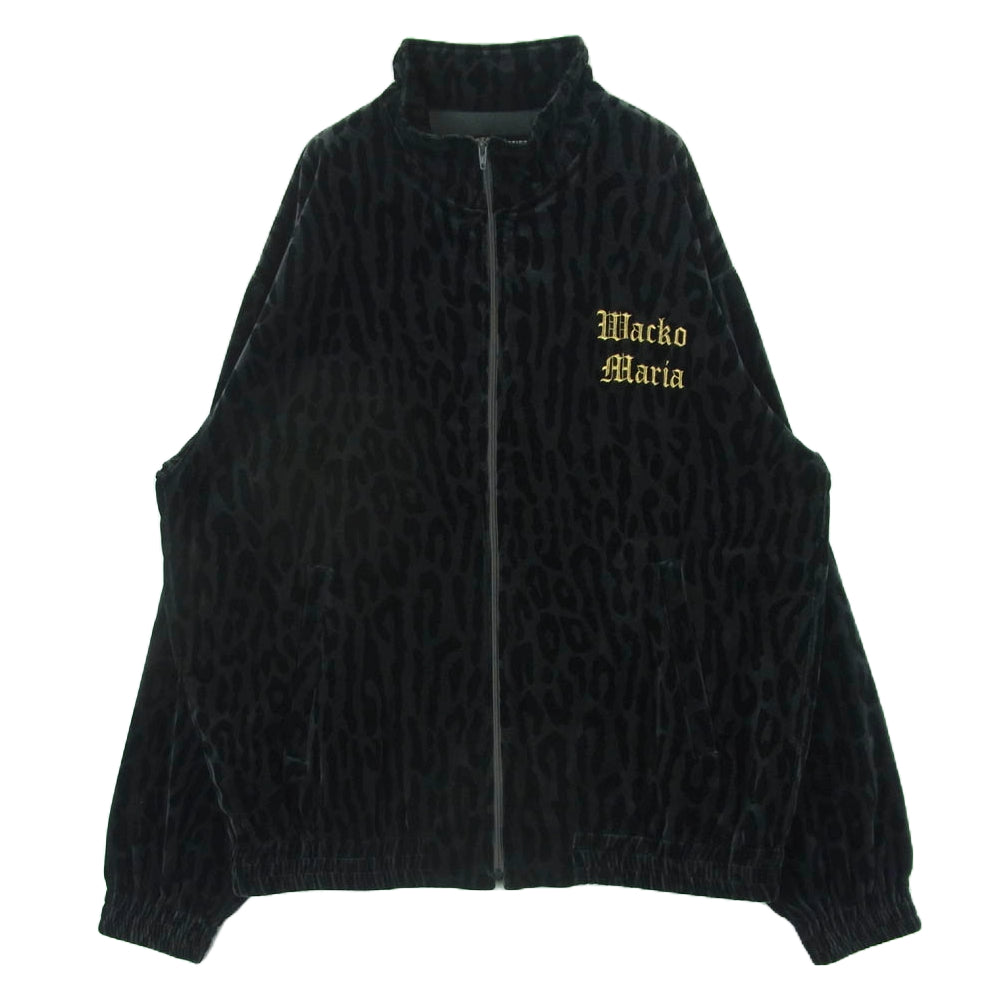 WACKO MARIA ワコマリア LEOPARD VELVET JACKET レオパード ベルベッド ジャケット ブラック系 ダークグレー系 M【中古】